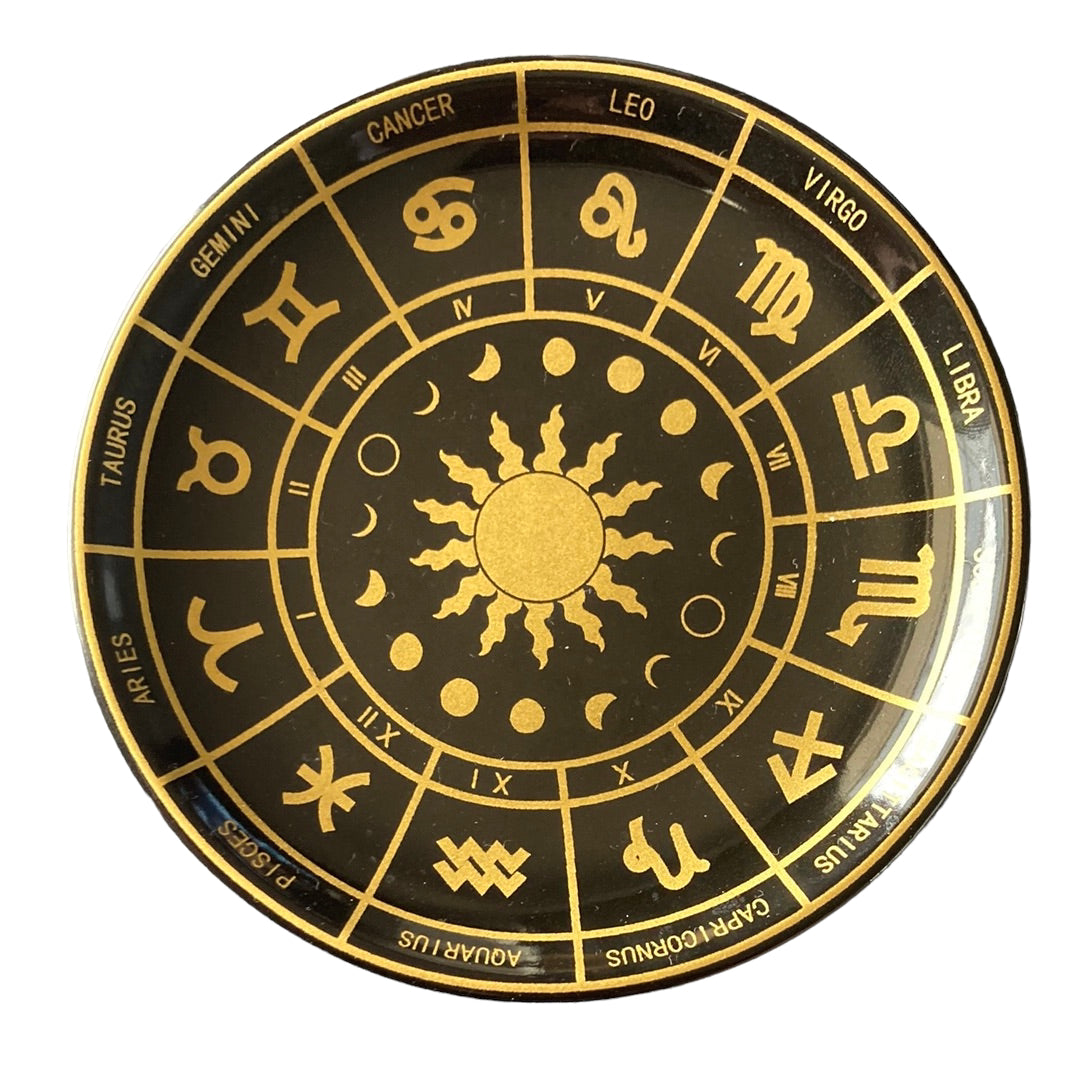 Black Horoscope Plate