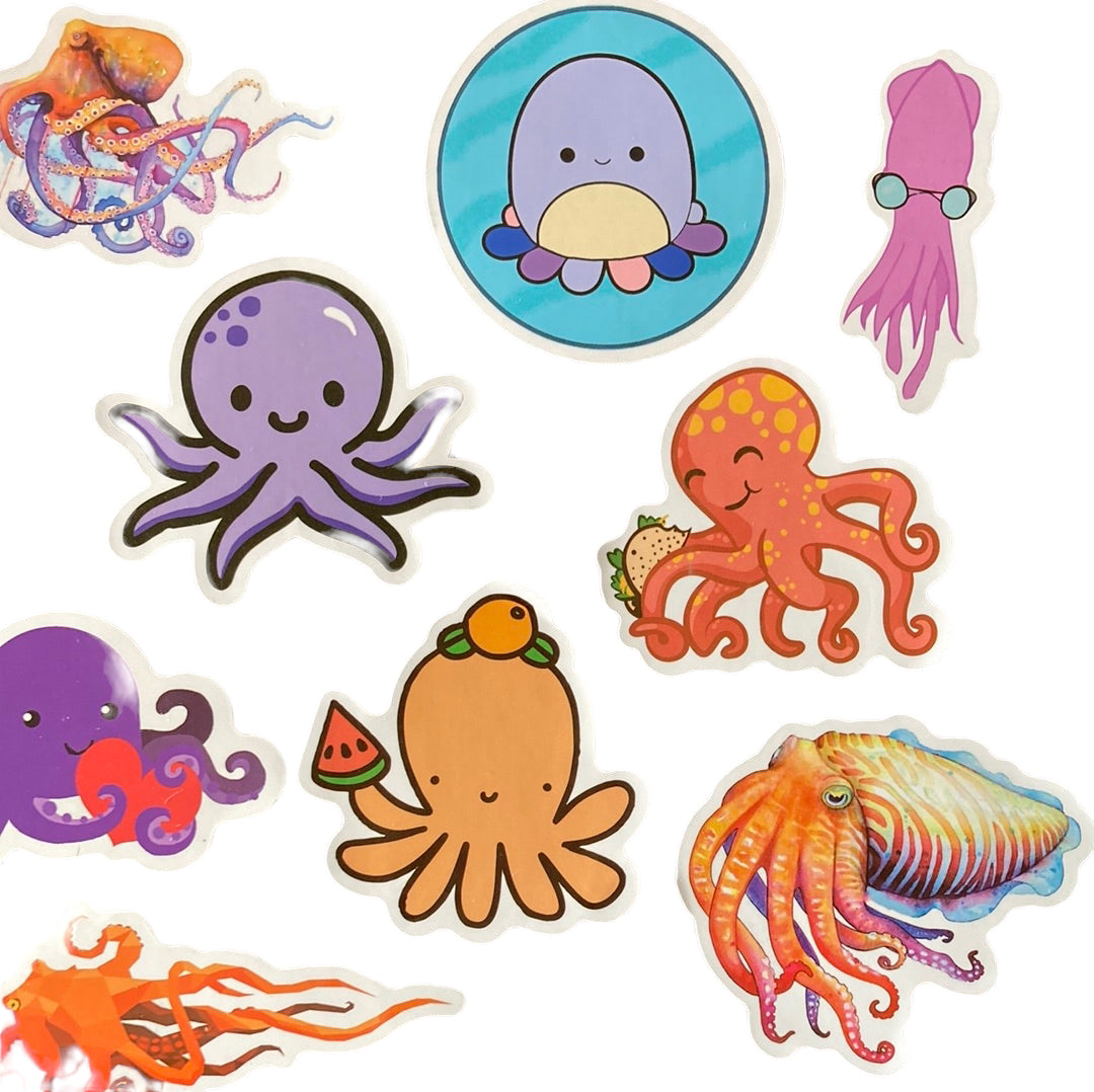 Octopus 10pc Bag of Stickers