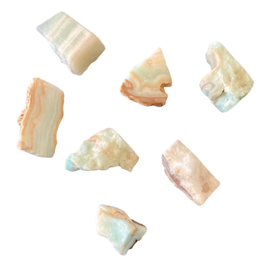 5-15g Blue Aragonite Raw
