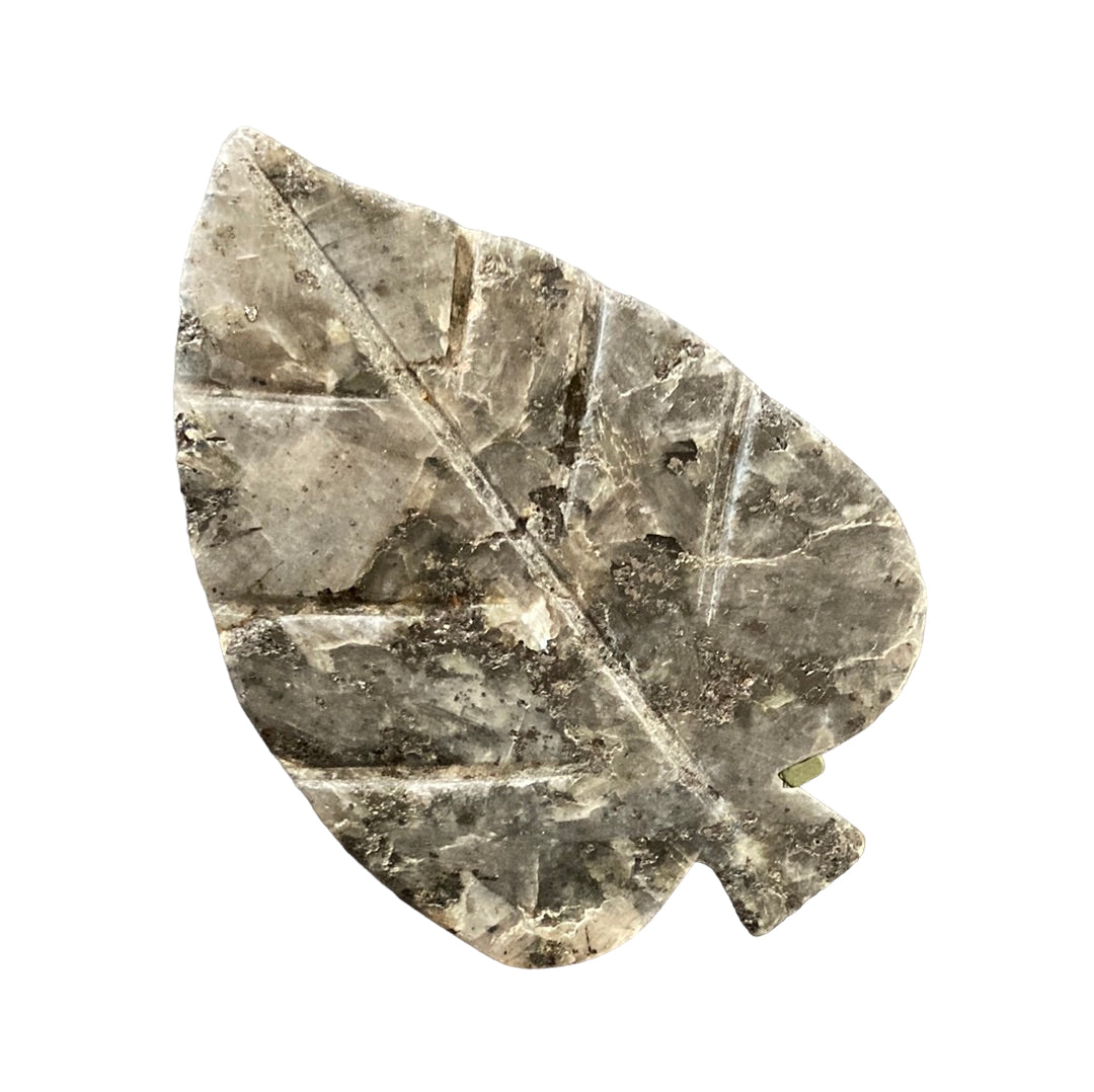 69g Larvikite Leaf