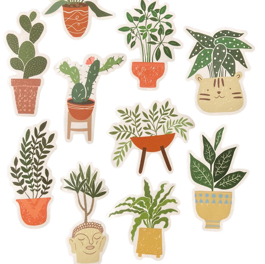 Trendy Plant 10pc Bag of Stickers