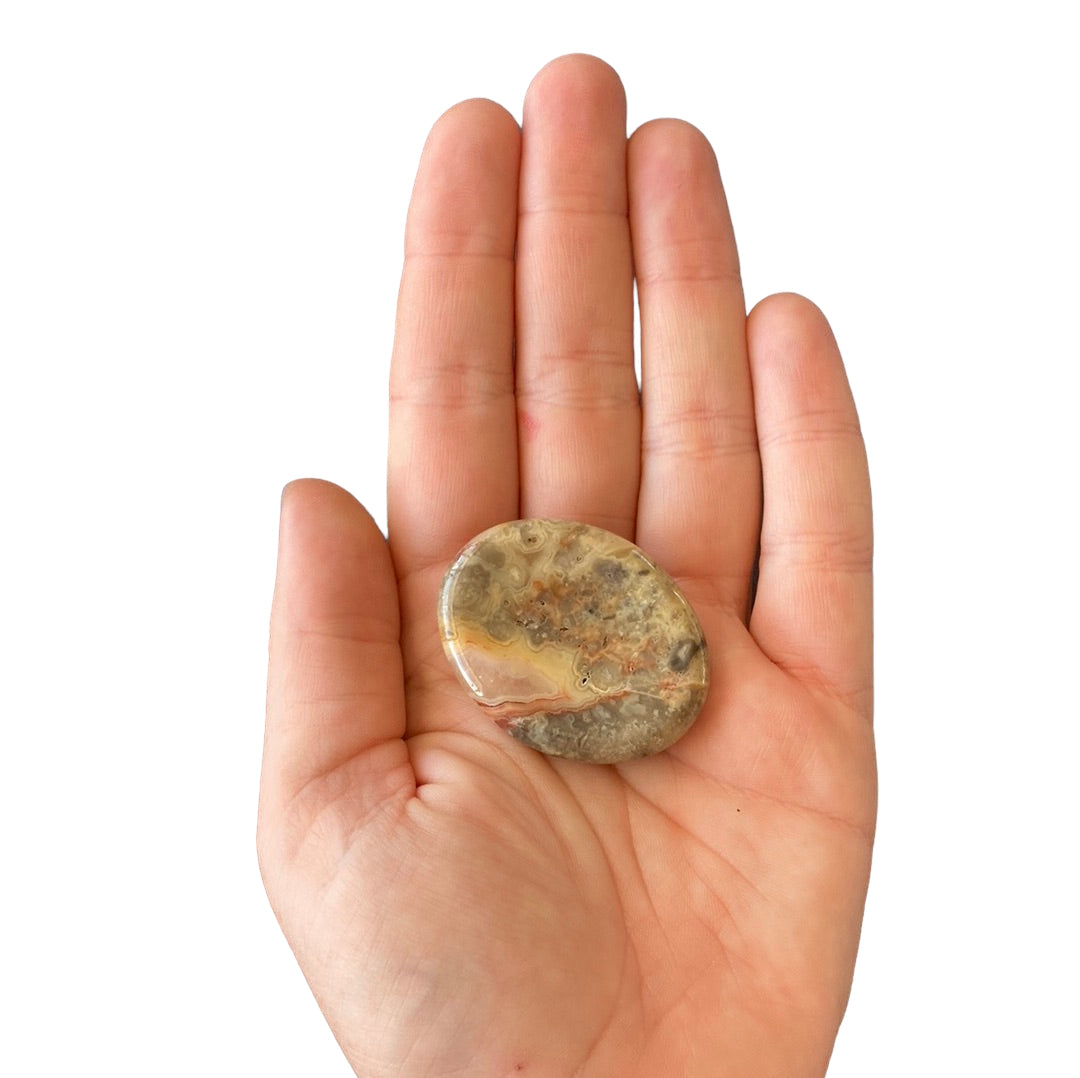 Crazy Lace Agate Worry Stone