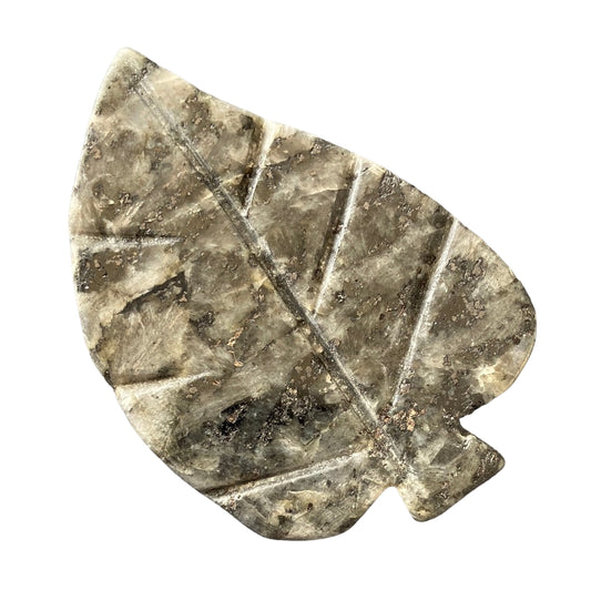 77g Larvikite Leaf