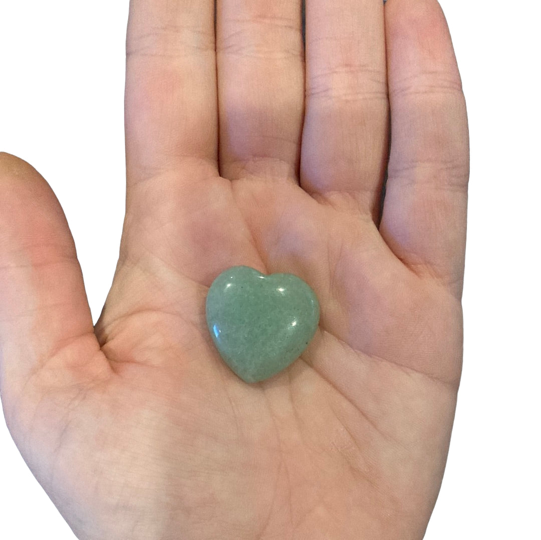 20-25mm Aventurine Heart