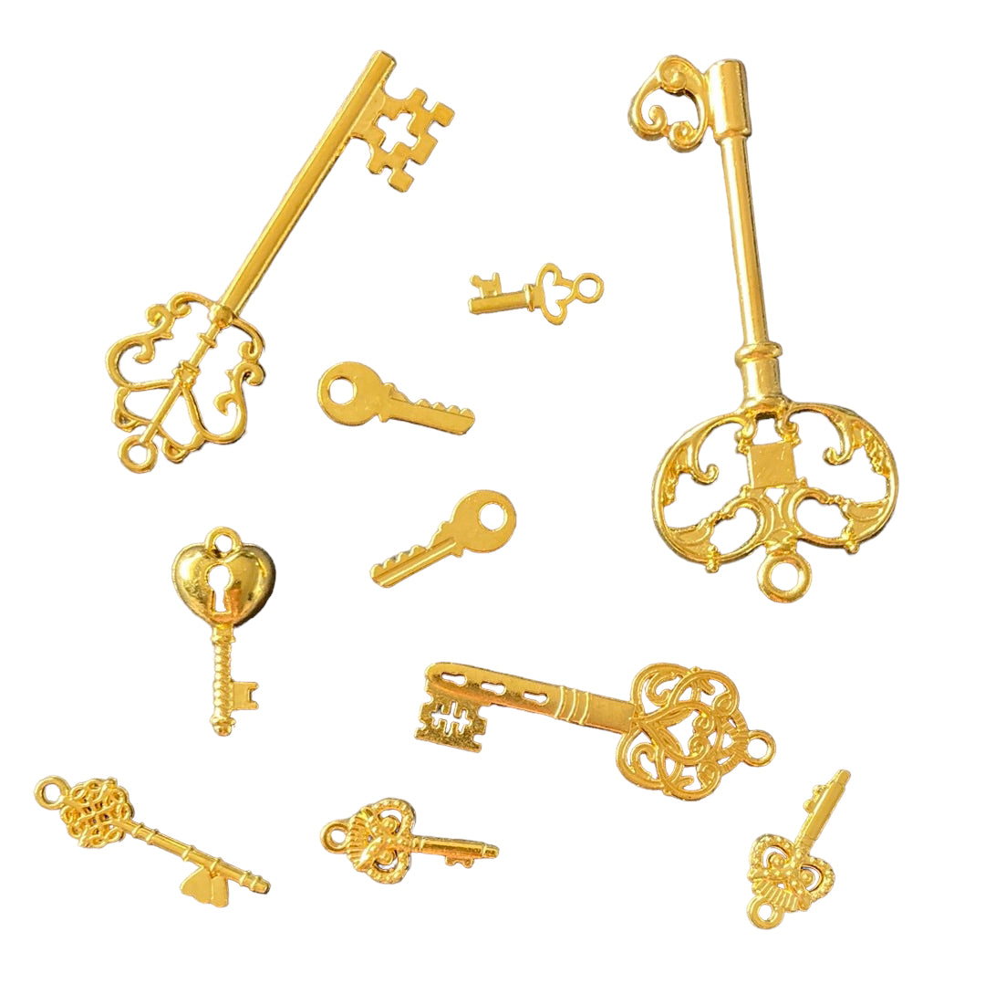 Gold 10pc Bag of Keys