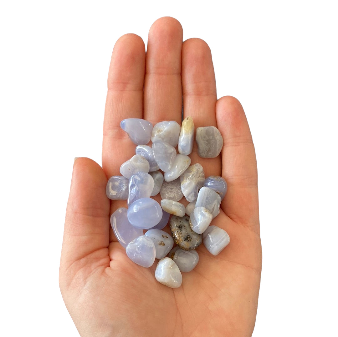 60g Blue Lace Agate Bag of Pebbles