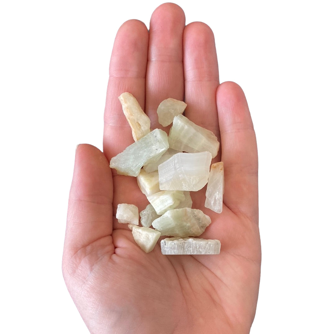 60g Pistachio Calcite Bag of Raw