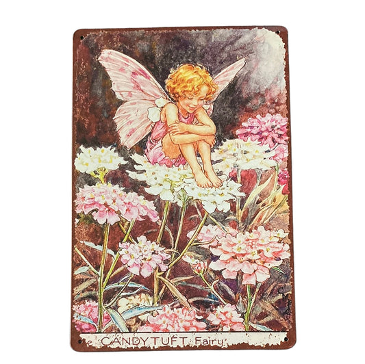 Candy Tuft Flower Fairy 2 Metal Wall Art