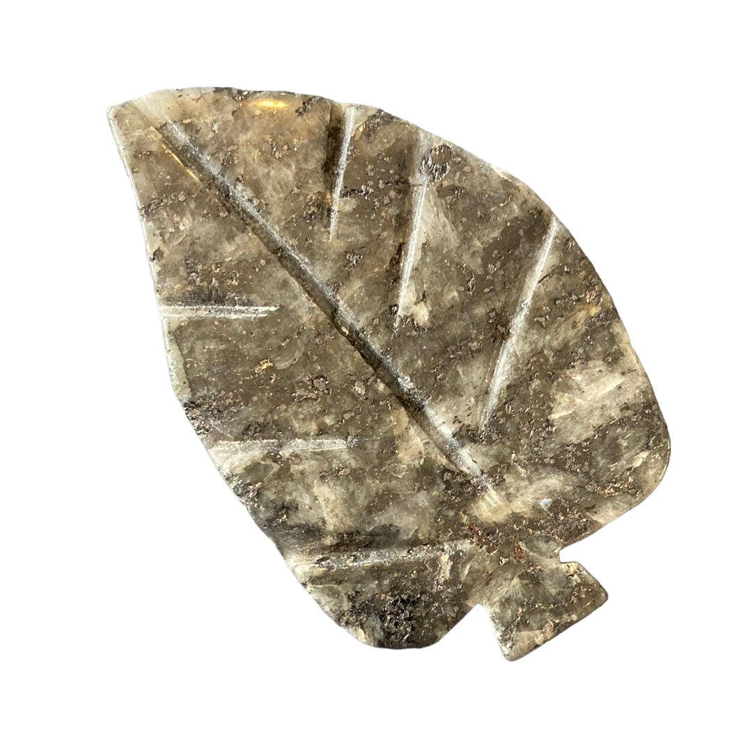 86g Larvikite Leaf