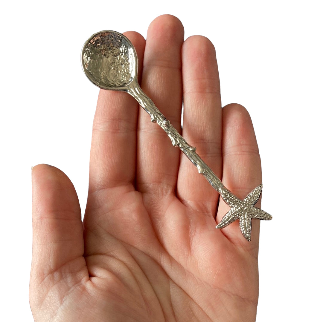 Silver Coloured Starfish Spoon
