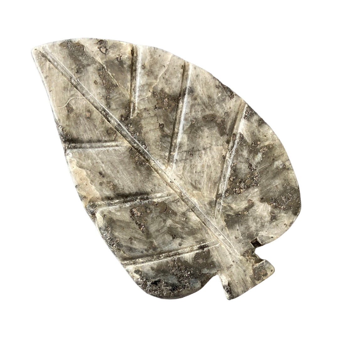 76g Larvikite Leaf