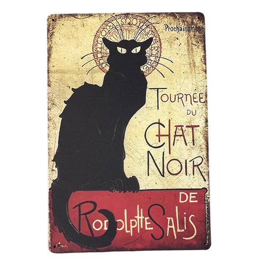 Chat Noir Metal Wall Art