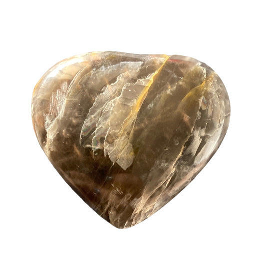 40g Black Moonstone Heart