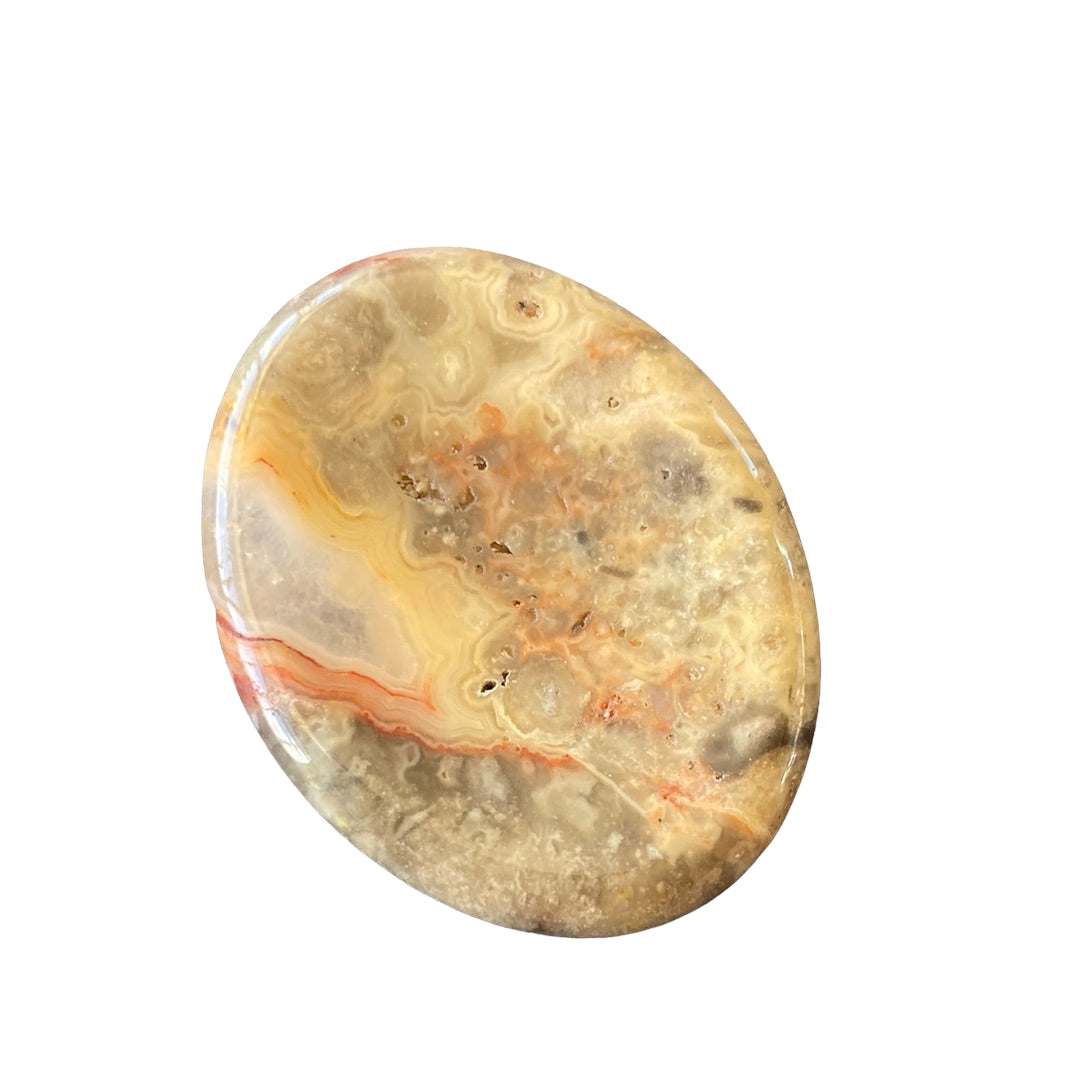 Crazy Lace Agate Worry Stone