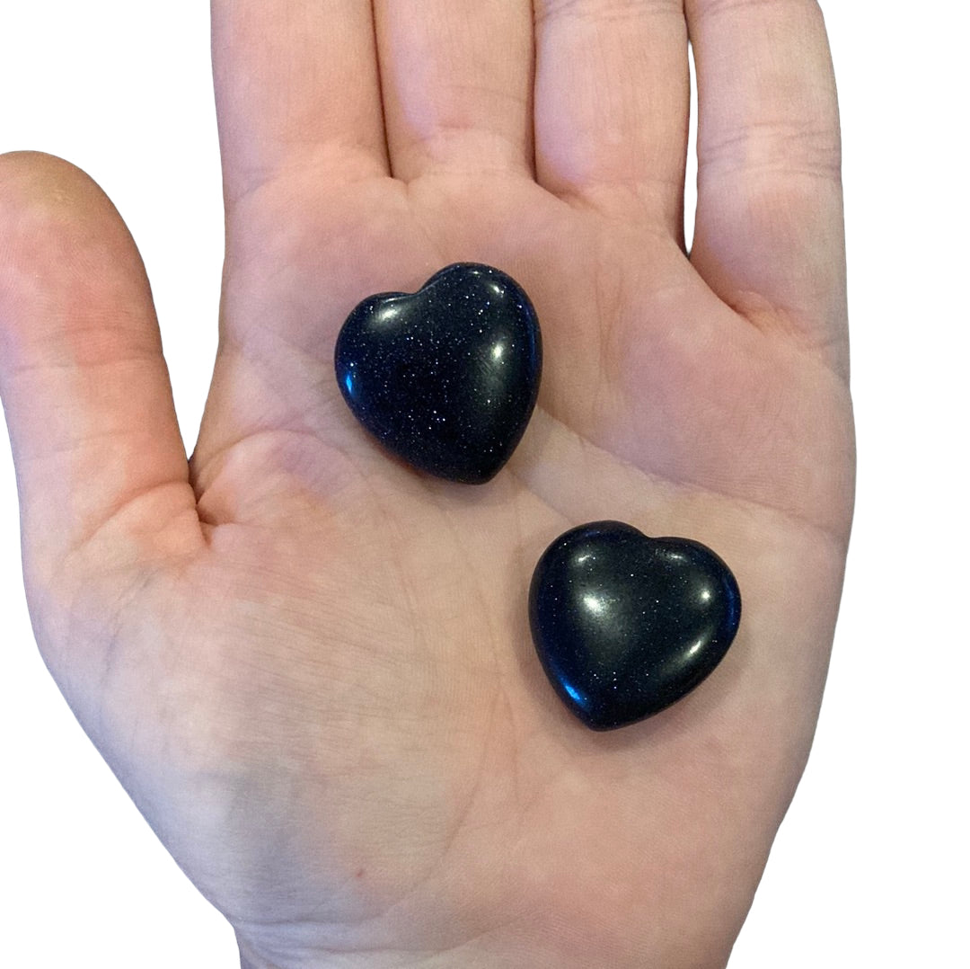20-25mm Blue Sandstone Heart