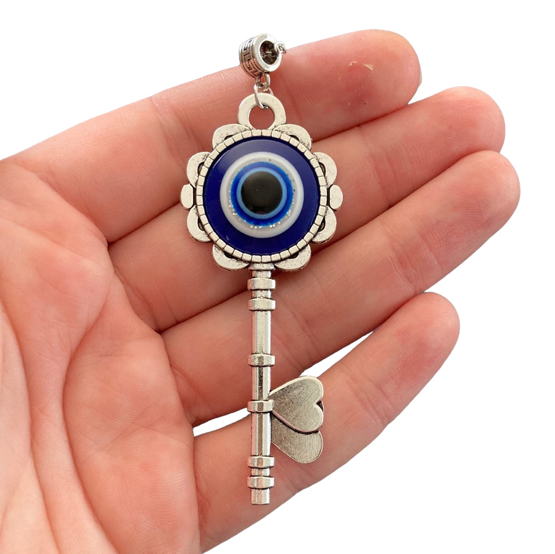 Evil Eye Key Necklace