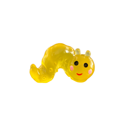 Yellow Glow in the dark Caterpillar Small