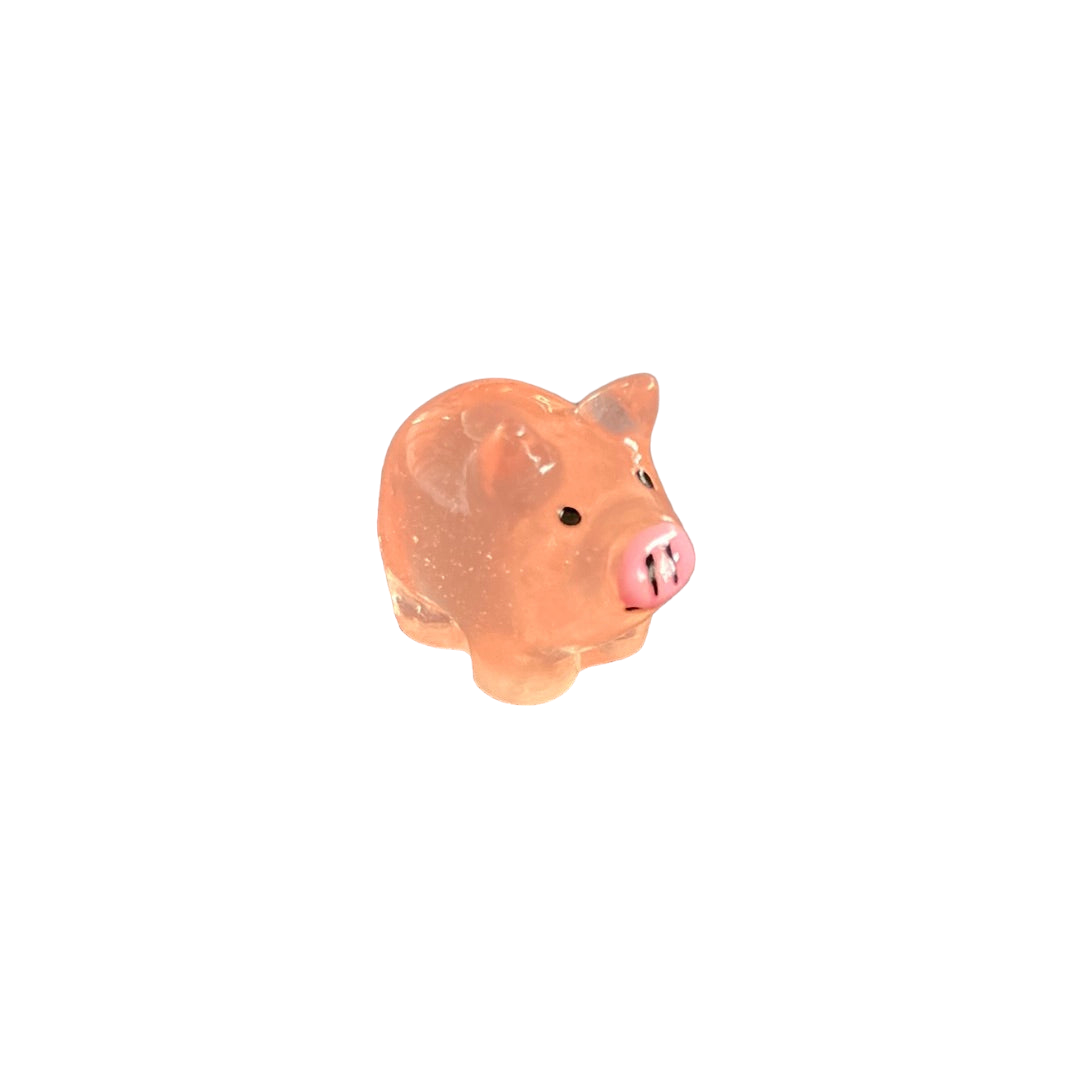 Peach Glow in the Dark Pig