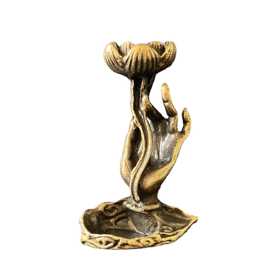 Lotus & Hand Incense Burner