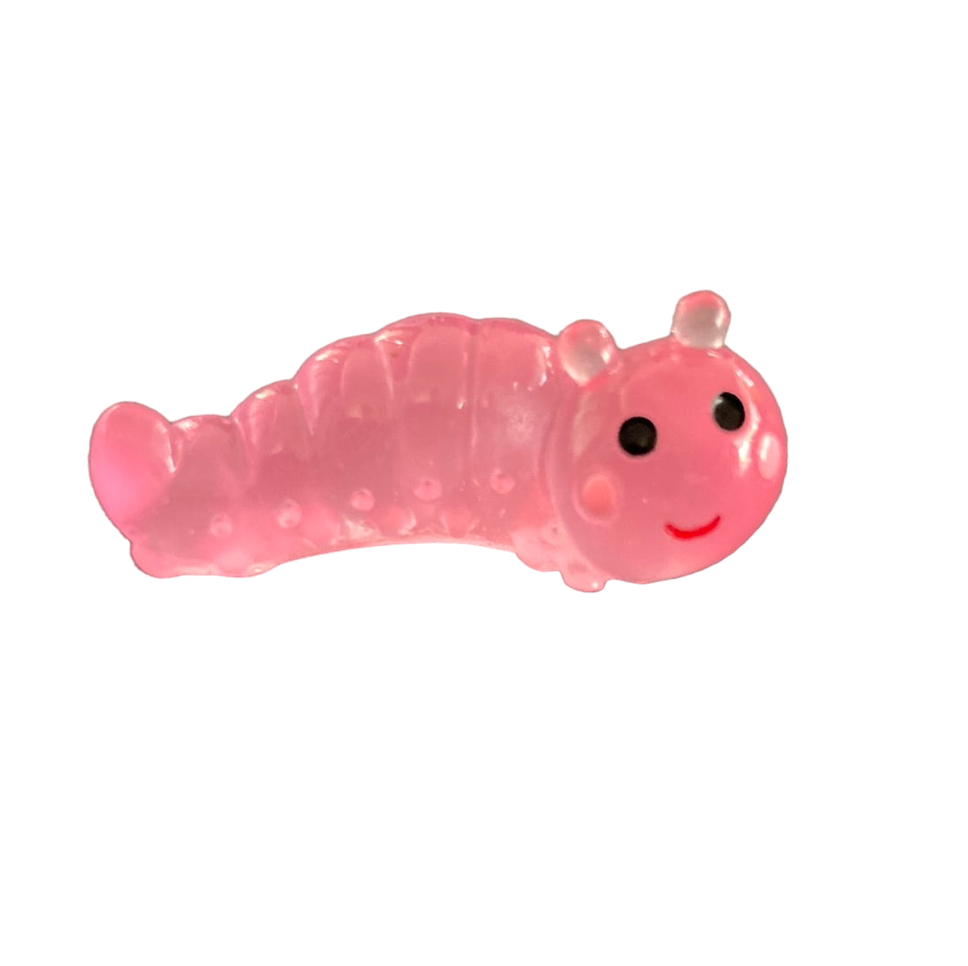 Pink Glow in the dark large Caterpillar