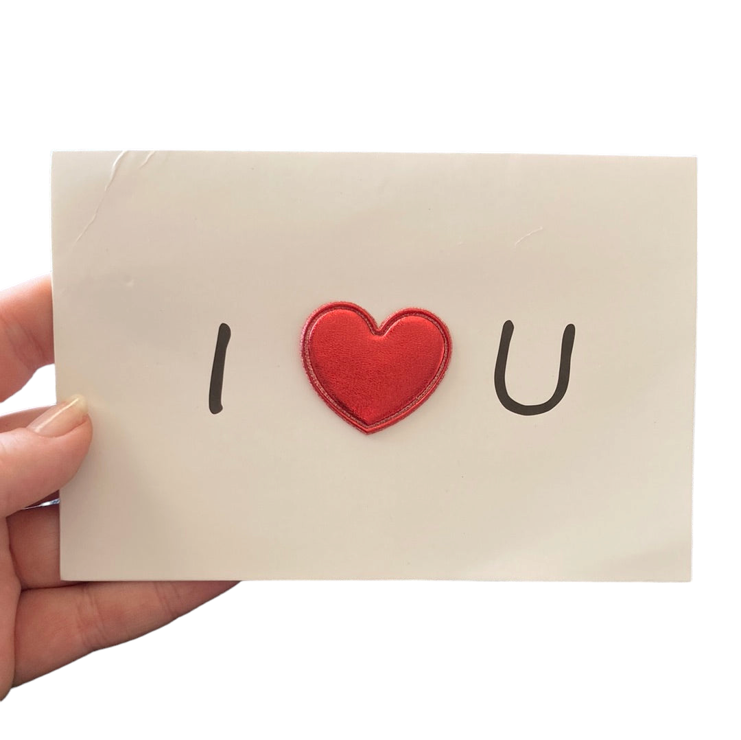 “I ❤️ U” Valentines Day Card