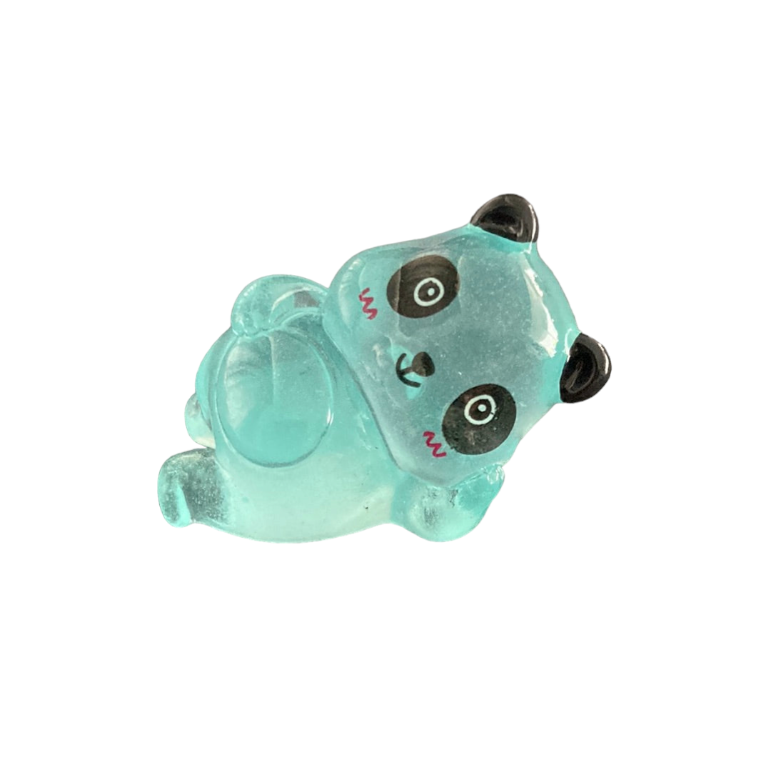 Blue Glow in the dark Reclined Panda