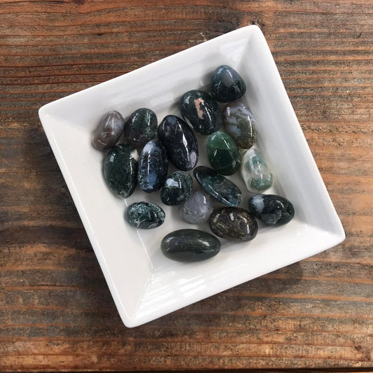 5-10g Moss Agate $3 tumble