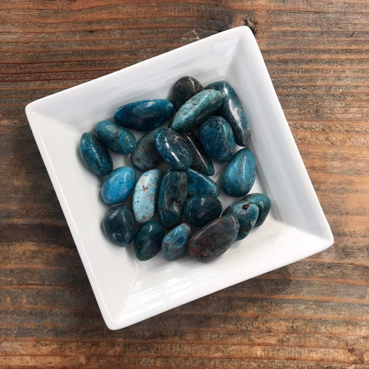 5-10g Blue Apatite $3 Tumble