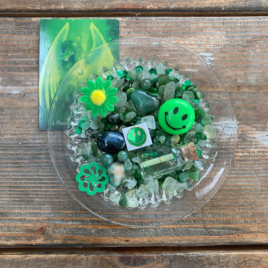 Green Crystal confetti mixed scoop