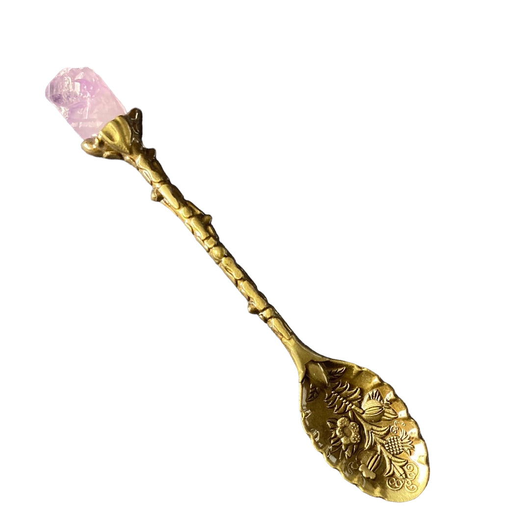 Gold Amethyst Spoon