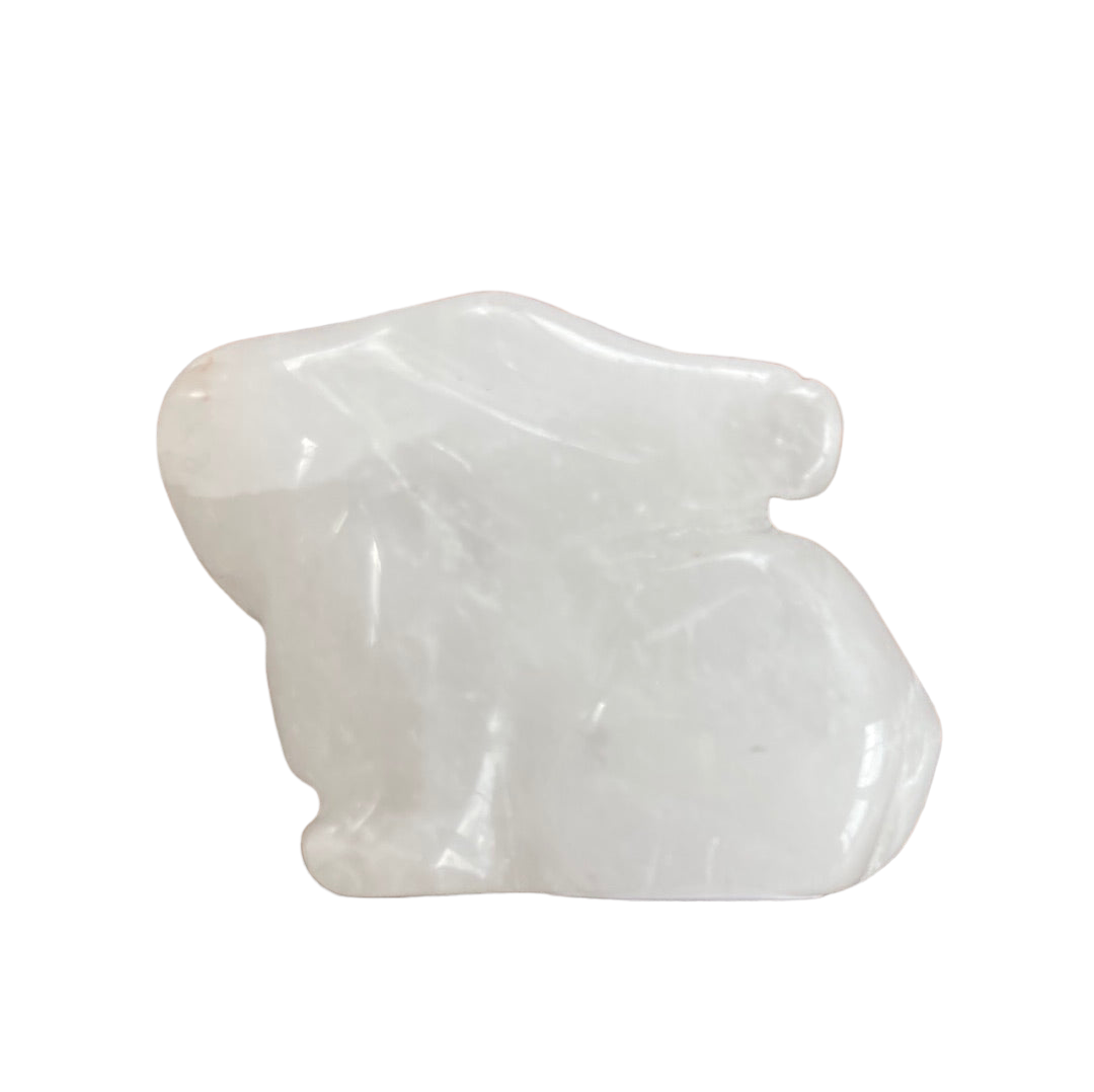 Clear Quartz Rabbit – The Crystal Basket