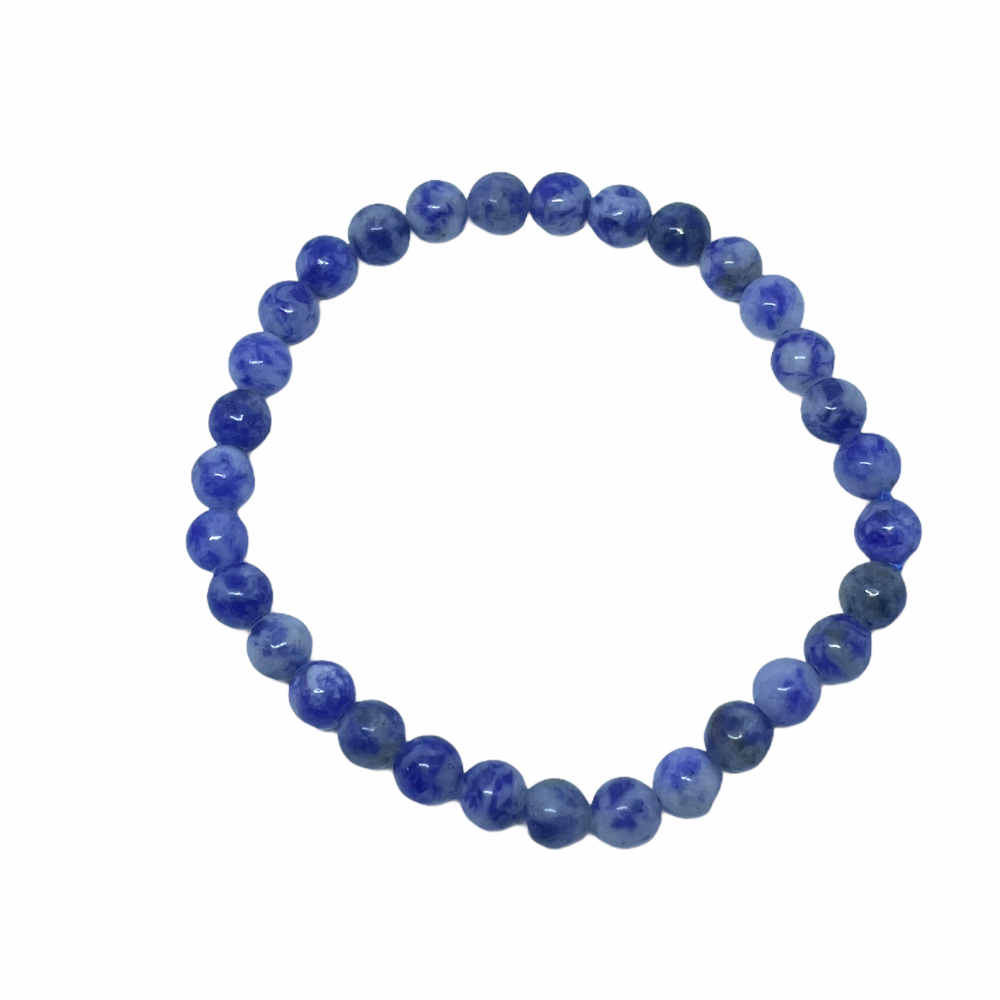 Blue Spot Jasper 6mm stretch bracelet