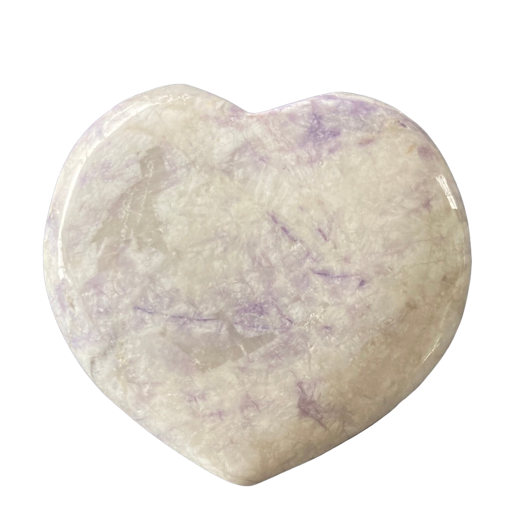 80g Dyed Purple Howlite Heart