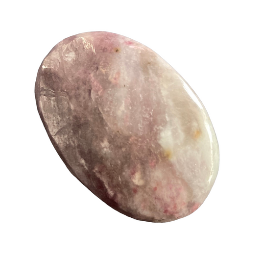 58g Pink Tourmaline Palm Stone