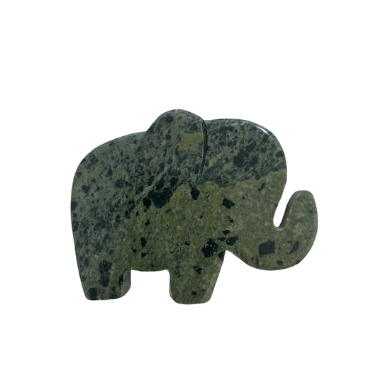 Nephrite Jade Elephant Carving