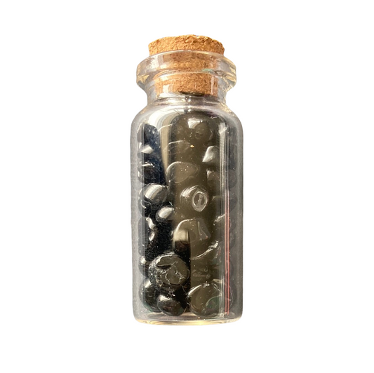 Black Tourmaline 50mm Wish Bottle