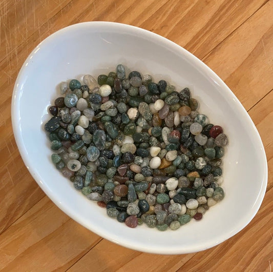 100g bag of Moss Agate chips