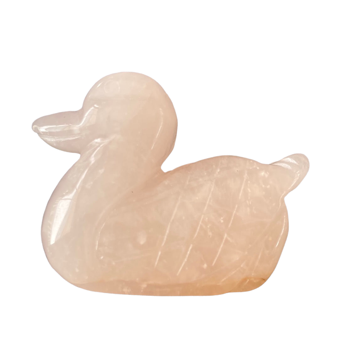 Rose Quartz Duck