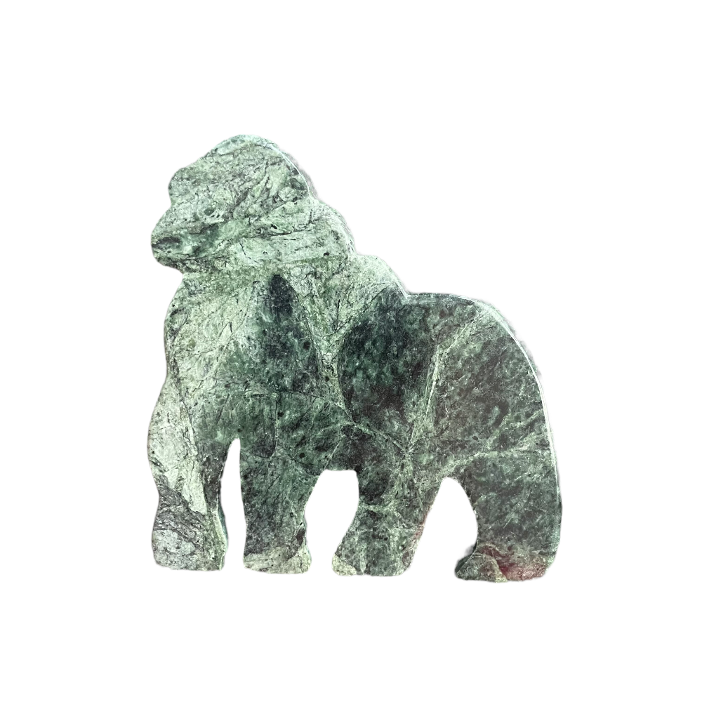 Green Jade Gorilla Carving