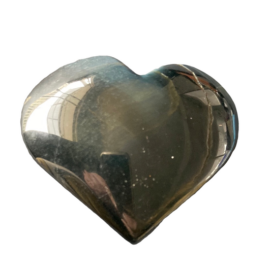 55g Blue Tiger Eye Heart