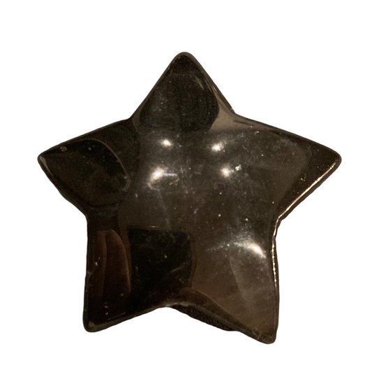 45g Silversheen Obsidian Star