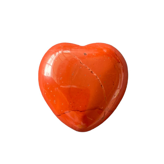 30mm Red Jasper Heart