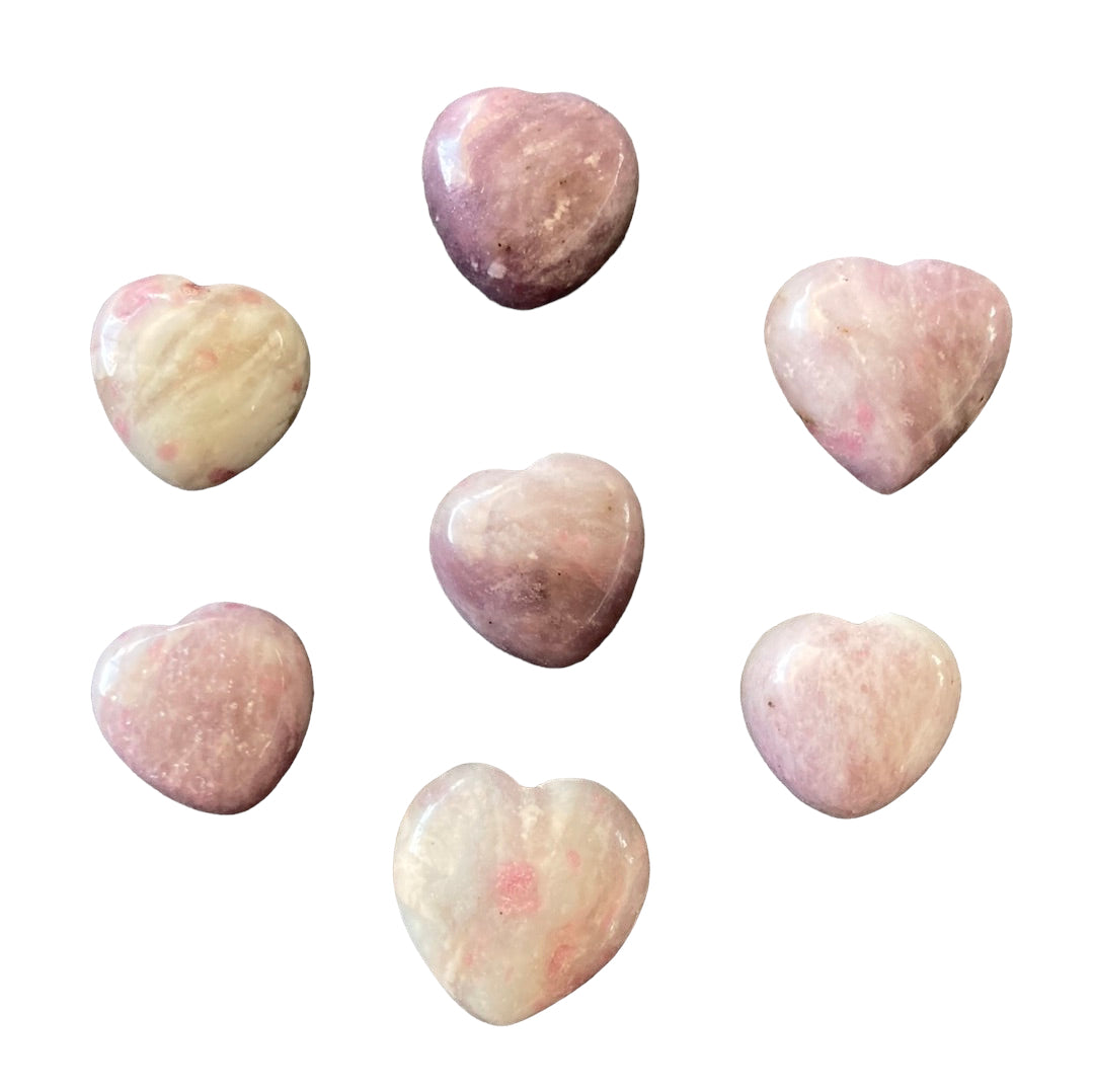 Pink Tourmaline Puff Heart