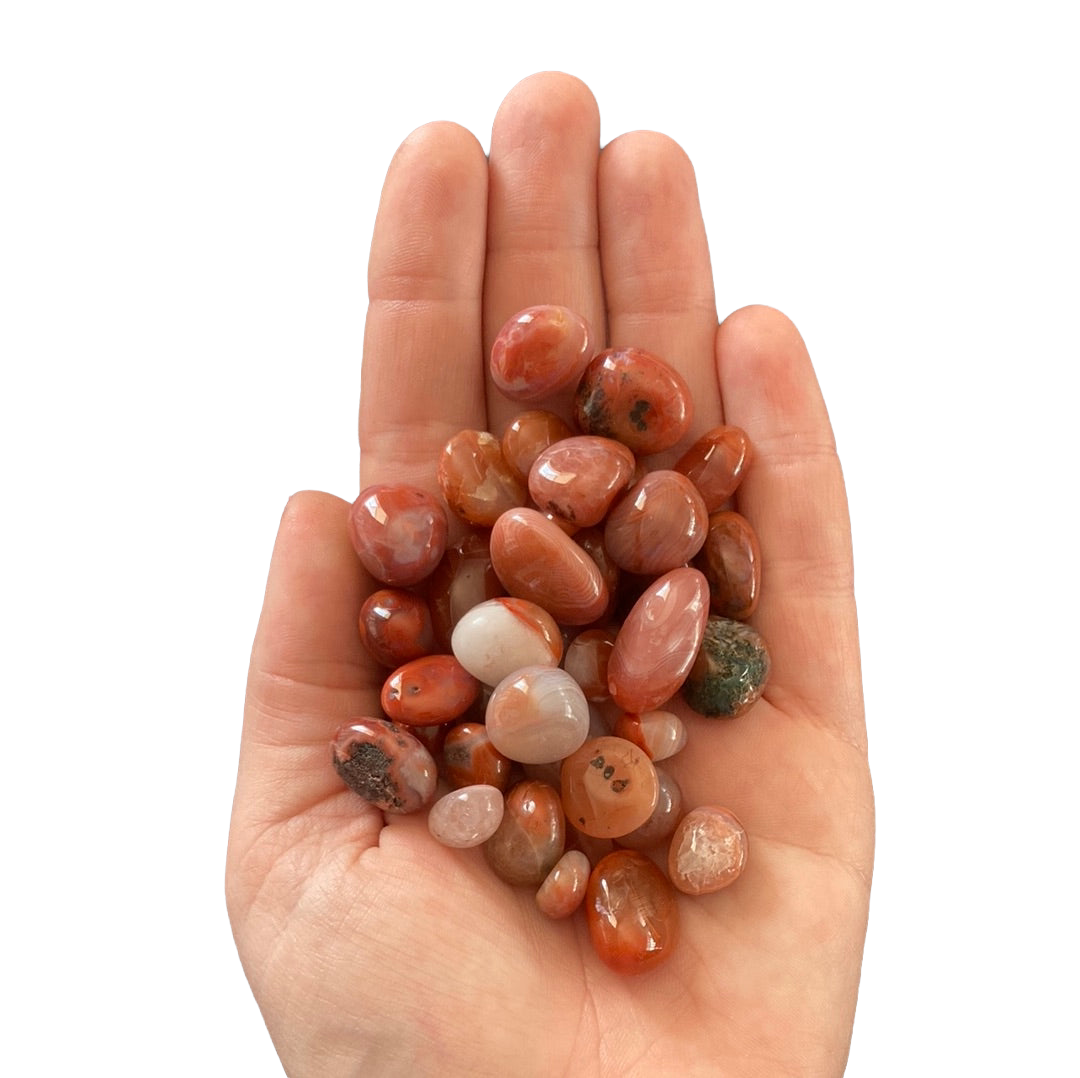 100g Red Agate Bag of Pebbles