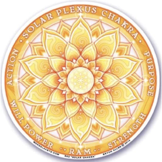 Solar Plexus Chakra Window Sticker