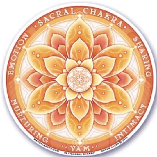 Sacral Chakra Window Sticker