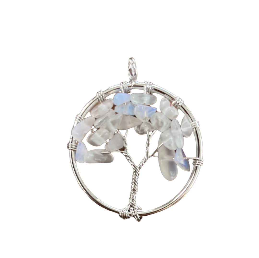Opalite Tree of life Pendant-crystal-pendant-for-necklace-nz