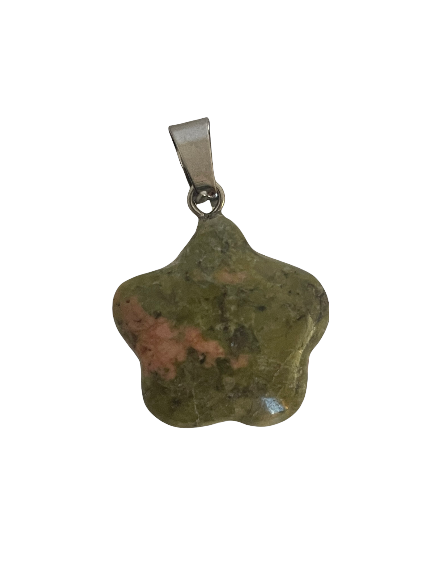 Unakite Star Pendant-crystal-pendant-for-necklace-nz