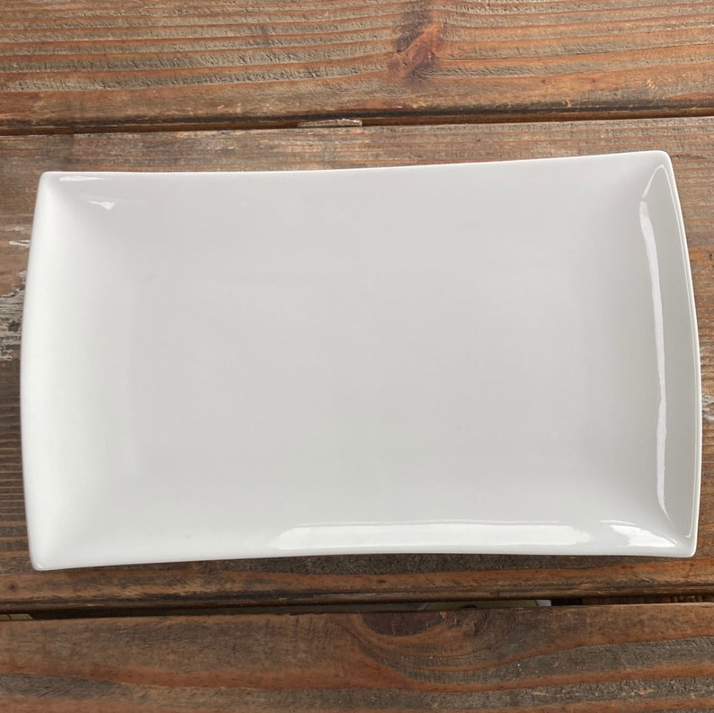 Rectangle white trinket tray