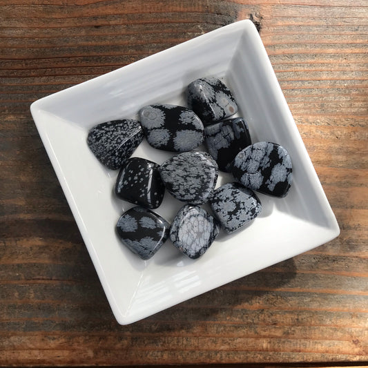 5-10g Snowflake Obsidian  $3 Tumble